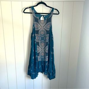 Free People paisley slip dress